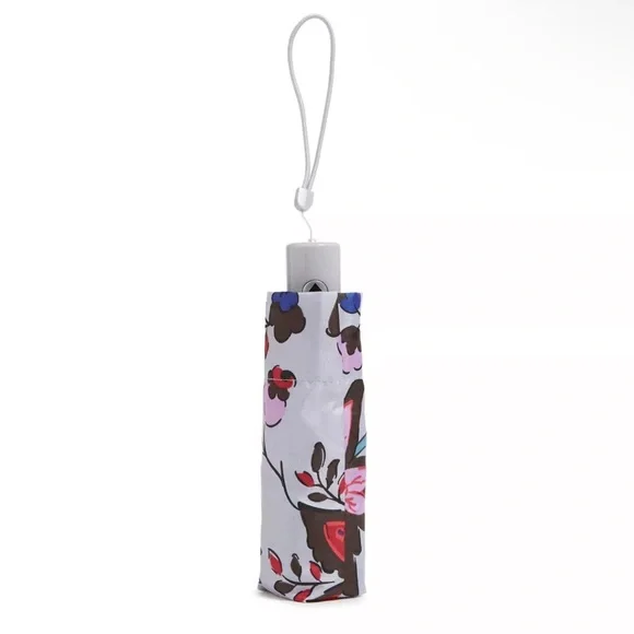Vera Bradley Vineyard Floral Automatic Compact Mini Wristlet Umbrella - Picture 2 of 3